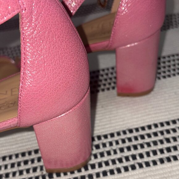 Naturalizer Vera 8.5M Pink Strappy Leather Heels - Picture 10 of 16